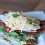 Farmers Market Open Faced Breakfast Sandwich