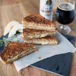 Cheddar Pear Rosemary Grilled Cheese