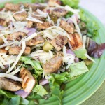 A Cuban sandwich made into a salad for summer!