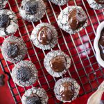 Double Chocolate Cherry Thumbprint Cookies