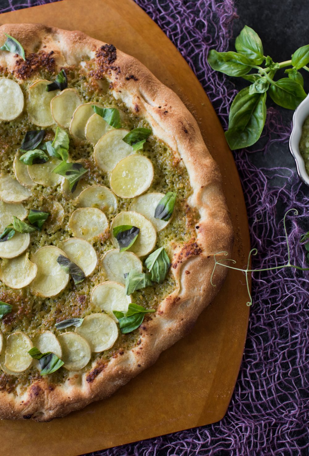 Pea Pesto Pizza