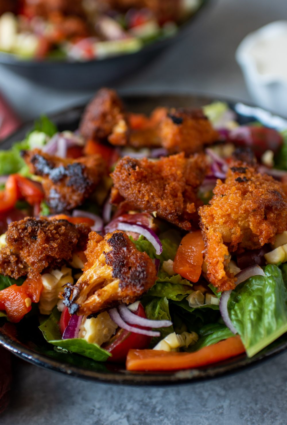 Buffalo Cauliflower Salad