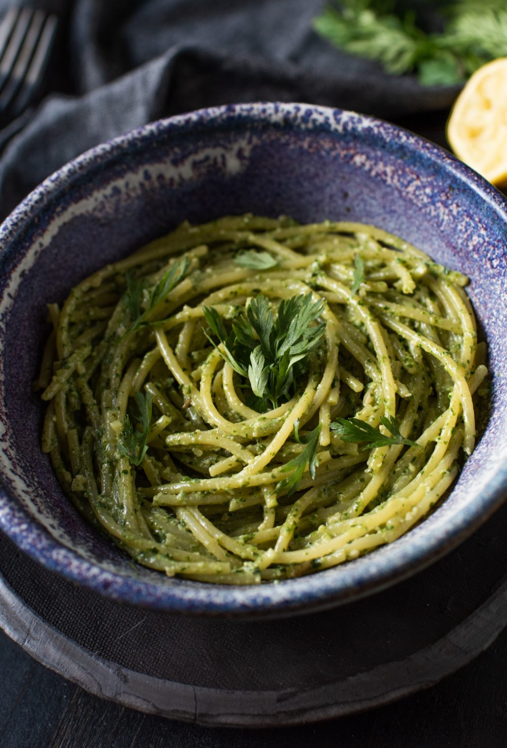 Carrot Top Pesto