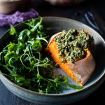 Pesto Sweet Potatoes