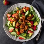 BBQ Tempeh Strawberry Salad